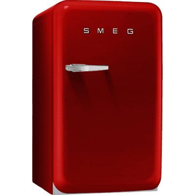 Smeg FAB10HRR 55cm 'Retro Style' Home Bar Fridge and Icebox in Red with Right Hand Hinge Smeg FAB10HRR 55cm 'Retro Style' Home Bar Fridge and Icebox in Red with Right Hand Hinge